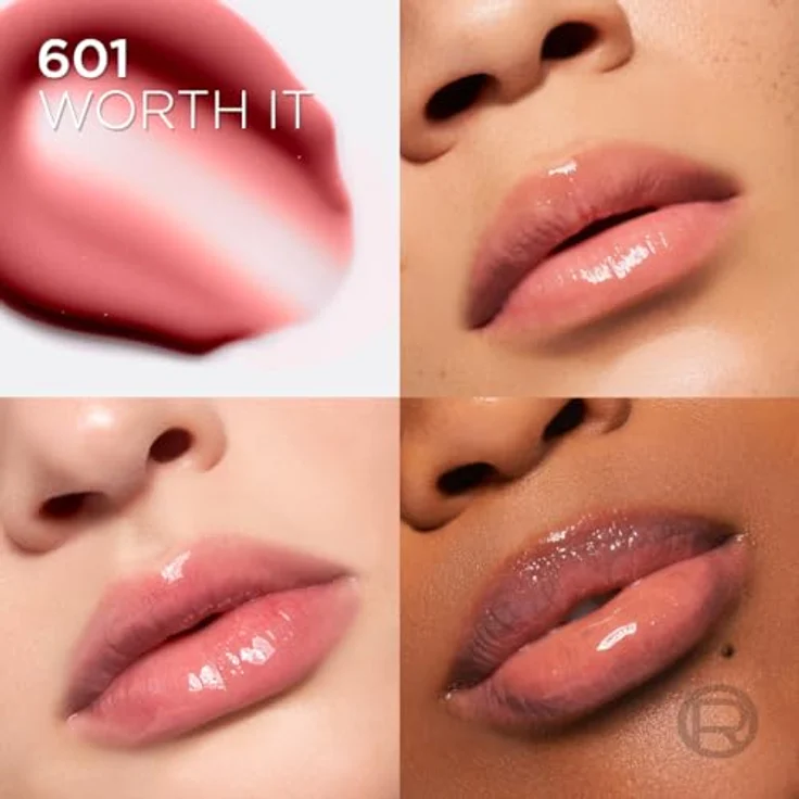 L’Oréal Paris Plump Ambition Lipgloss, voluminisierender Lip Plumper mit Hyaluronsäure, Farbton 601 Worth It, 5 ml – Bild 7