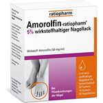 Amorolfin-ratiopharm 5% wirkstoffhaltiger Nagellack: Medizinischer Nagellack - Nagelpilz einfach und bequem loswerden, 3 ml Lösung