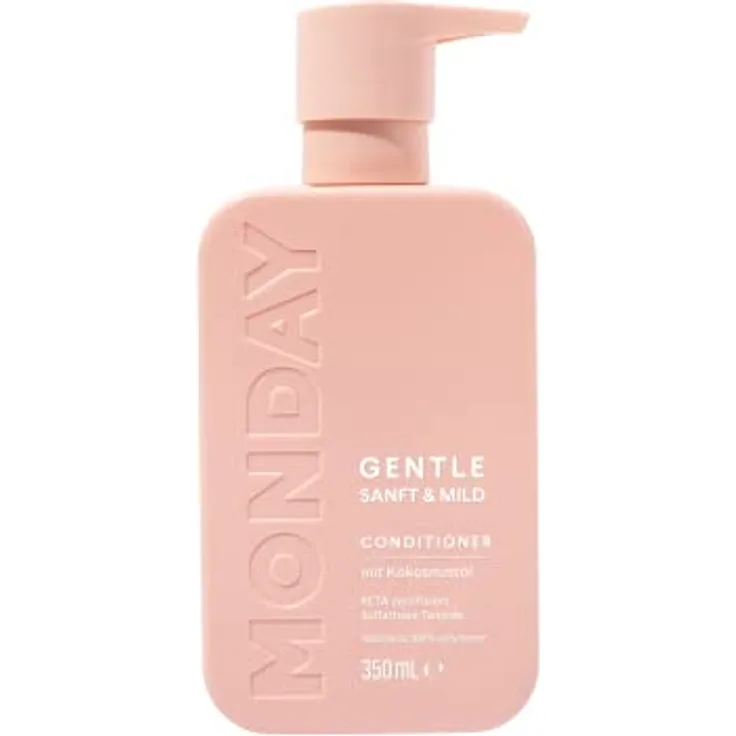 MONDAY Haircare Conditioner Gentle Sanft & Mild 350ml - PETA-zertifiziert, sulfatfreie Tenside, mit Kokosnussöl, dermatologisch getestet