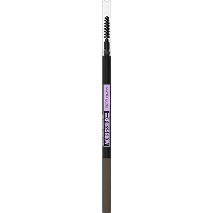 MAYBELLINE NEW YORK Express Brow, automatischer Augenbrauenstift für Damen, Farbton Medium Brown, 9 g, präzise Korrektur und voluminöses Augenbrauen-Design
