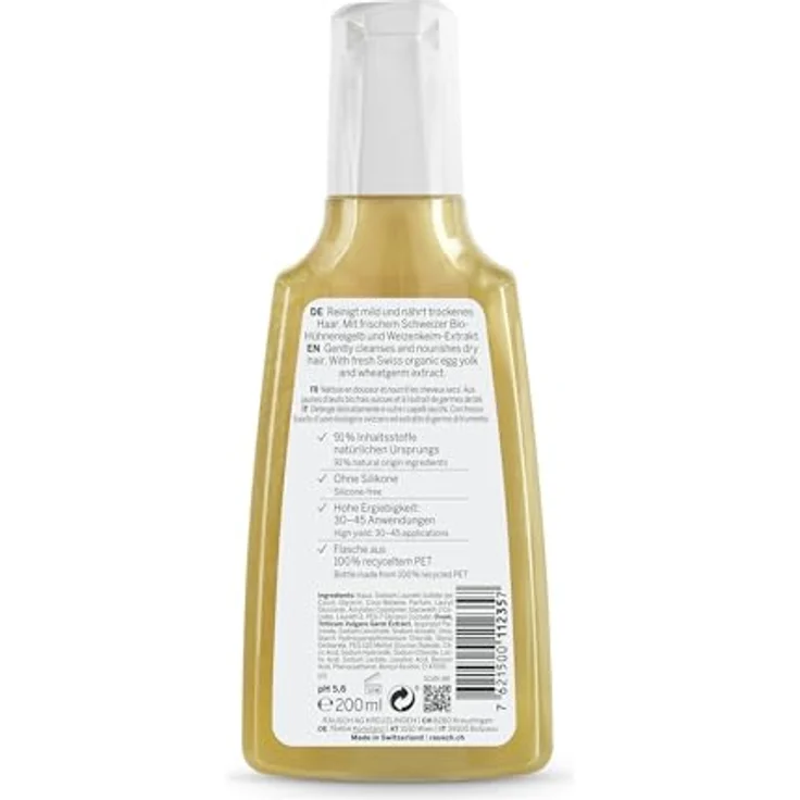 Rausch Nähr-Shampoo mit Ei-Öl, 200 ml - Reichhaltige Pflege für gesundes Haar – Bild 9