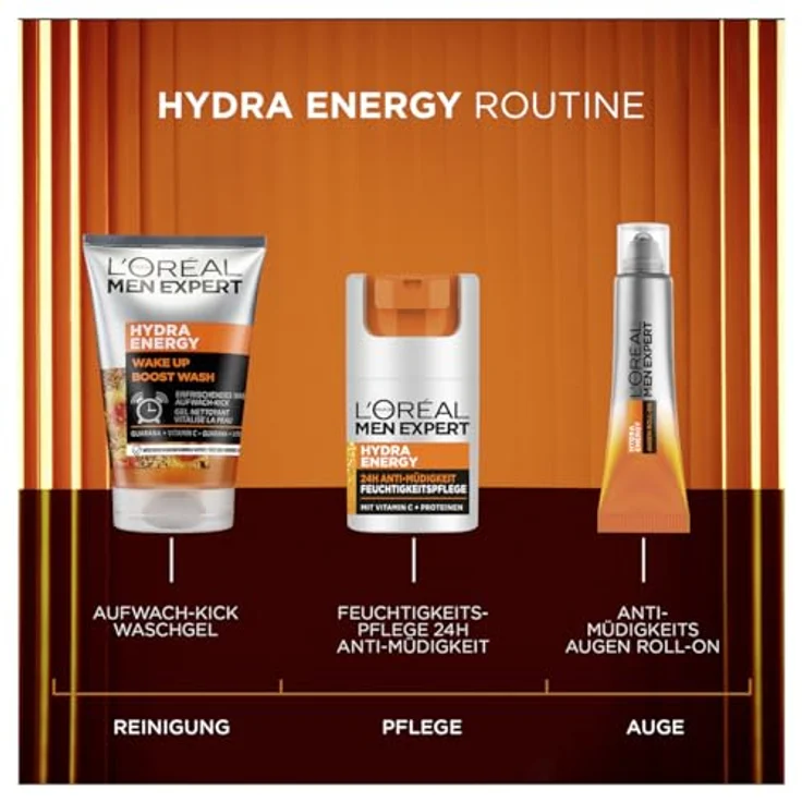 L'Oréal Men Expert Hydra Energy Aufwach-Kick Reinigungsgel 100 ml – Bild 5