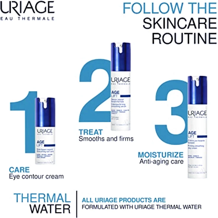 Uriage Age Lift Intensive Firming Serum, Gesichtsserum mit Retinol und Hyaluronsäure, 30 ml – Bild 6