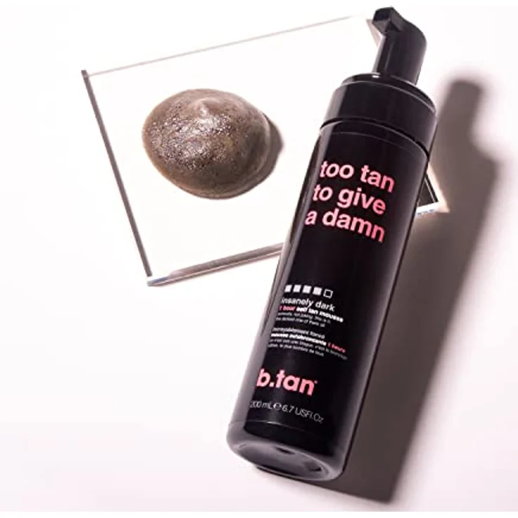 B.TAN b.tan Ultra-Dunkles Selbstbräunungsmousse, 1-Stunden-Express mit Goldener Bronze-Glow, veganfreundlich, 200 ml – Bild 4