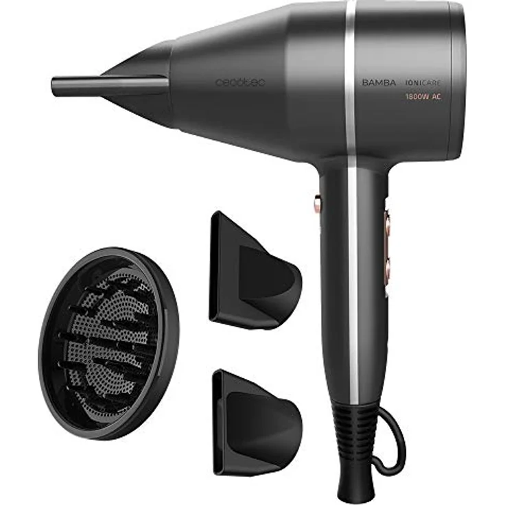Cecotec Bamba IoniCare 5500 PowerStyle 1800W Grau zum schnellen Trocknen der Haare, mehr Volumen oder Schwung – Bild 2