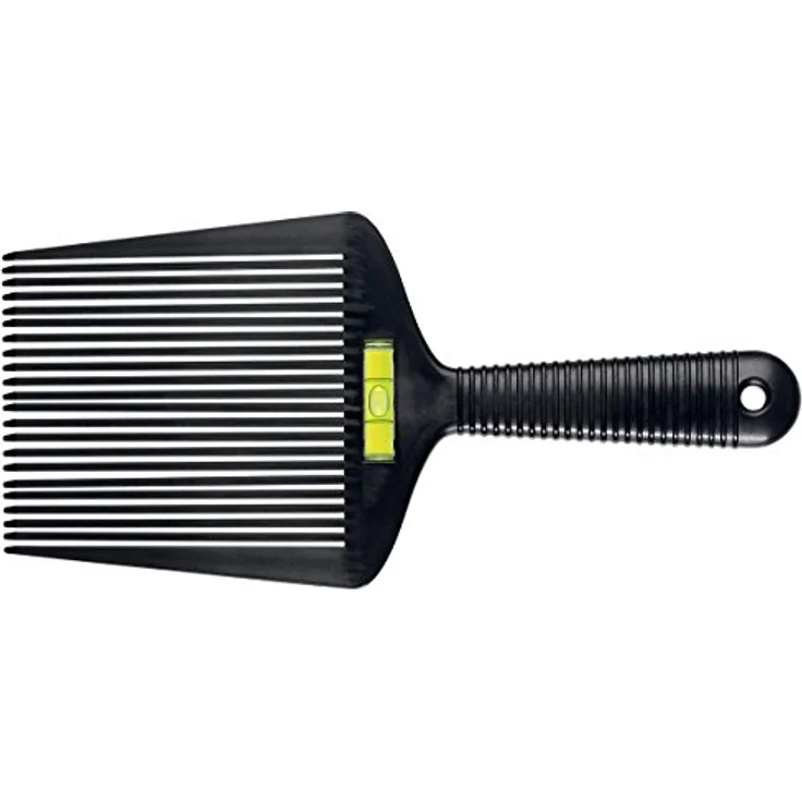 Comair Straight Cut Spezialkamm schwarz mit Wasserwaage – Bild 2