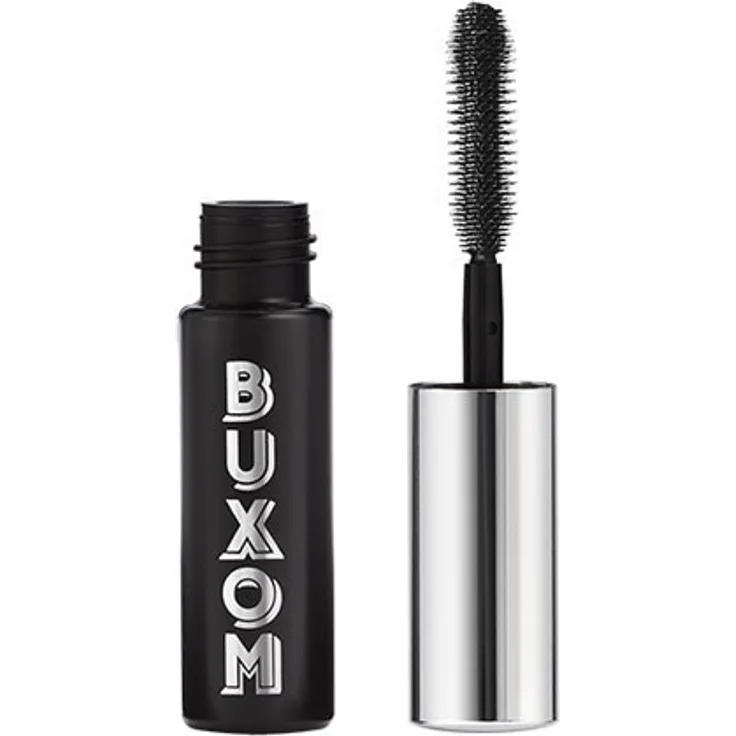 BUXOM Lash Volumizing Mascara, 6 ml, extrem volumengebende Formel mit sanduhrförmigem Bürstchen, intensives Schwarz