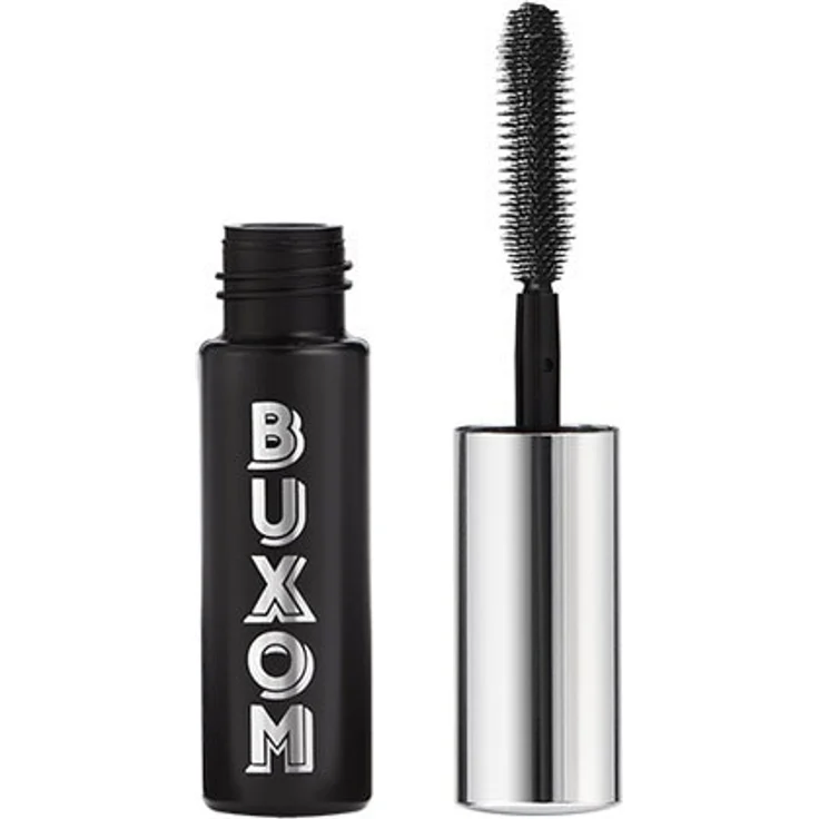 BUXOM Lash Volumizing Mascara, 6 ml, extrem volumengebende Formel mit sanduhrförmigem Bürstchen, intensives Schwarz