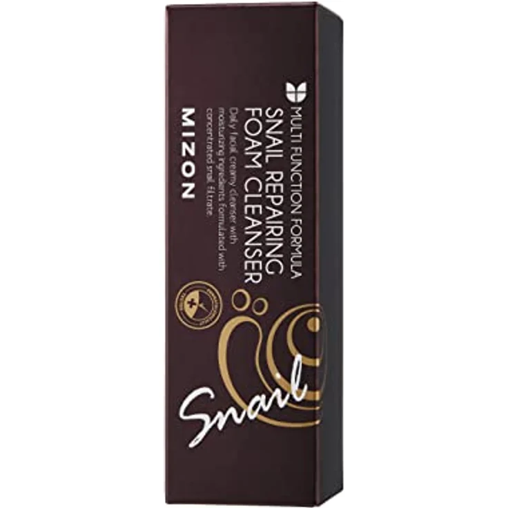 [MIZON] SNAIL REPAIRING FOAM CLEANSER (60 ml) Korean Skincare - Gesichtsreiniger für Poren und Mitesser - Feuchtigkeitsspendende Formel mit Schneckenfiltrat und sanften Bläschen – Bild 3