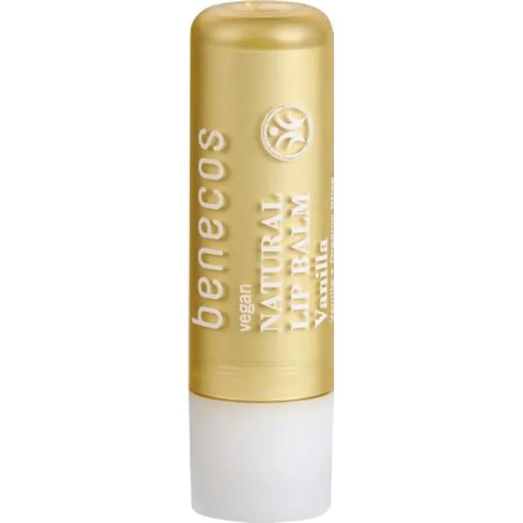 benecos Lip Balm Vanille, Bio-zertifizierte Lippenpflege mit 84,6 g Inhalt