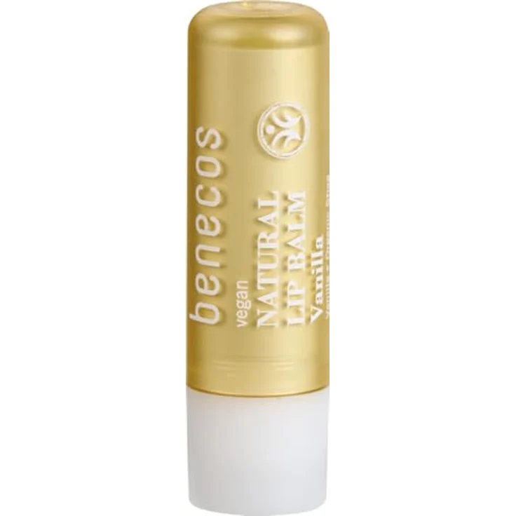 benecos Lip Balm Vanille, Bio-zertifizierte Lippenpflege mit 84,6 g Inhalt