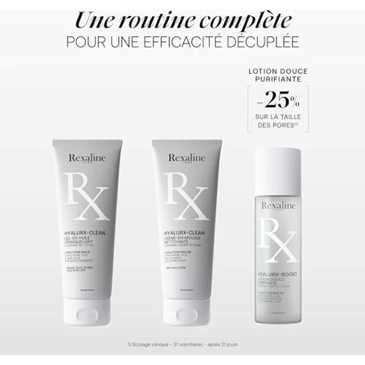 Rexaline Hyalux-Clean, Gesichtsreinigung Öl-Gel, 125 ml, sanfte Make-up-Entfernung mit Hyaluronsäure – Bild 7