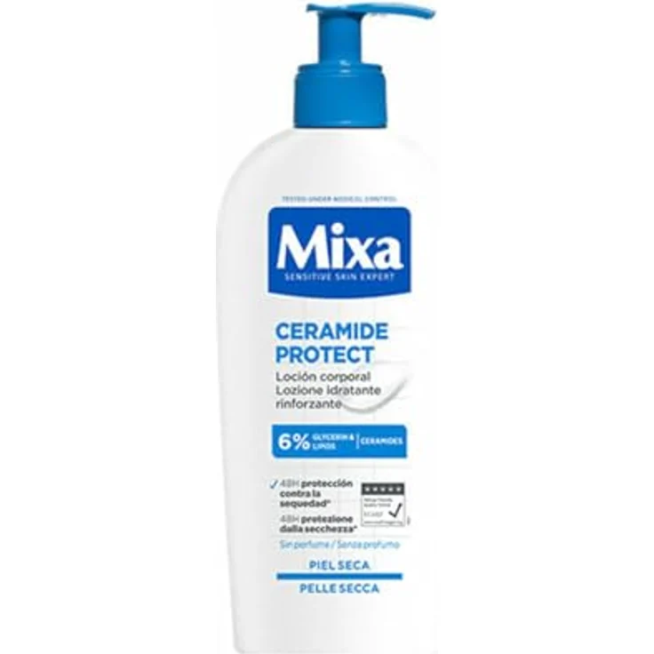 Mixa Ceramide Protect, Stärkende Feuchtigkeitslotion für trockene Haut, 250 ml
