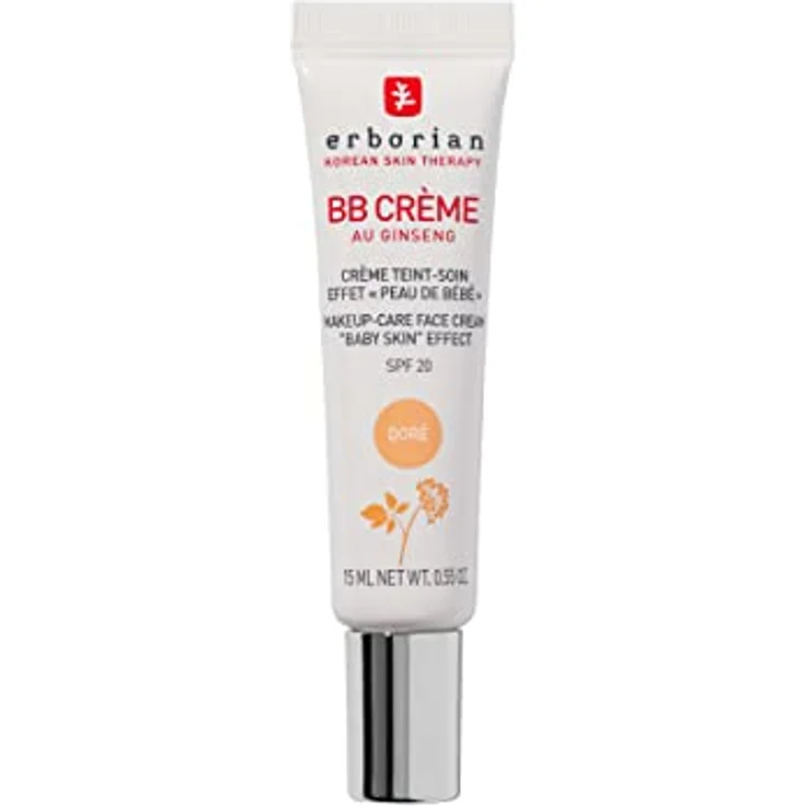 Erborian BB Creme mit Ginseng - Getönte Creme - 5-in-1 koreanische Gesichtspflege mit LSF 20 - Gold - 15 ml – Bild 1