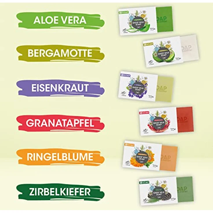 MY SOAP Schafmilchseife, Natural by accentra, handgefertigte Schafmilchseife MY SOAP in Papierschachtel, 100g, Motiv/Duft: Bergamotte – Bild 5