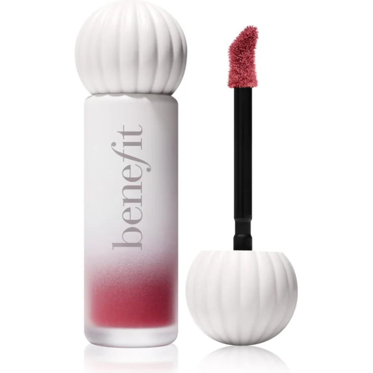 Benefit Plushtint matter, feuchtigkeitsspendender flüssiger Lippenstift, Farbton 12 Purrr, 6 ml