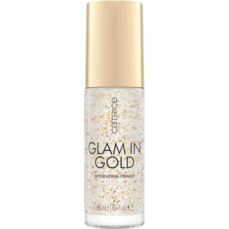 Catrice Glam In Gold Hydrating Primer, feuchtigkeitsspendender Primer unter dem Make-up mit 24 Karat Gold Farbton 010 Oh My Goldness, 30 ml – Bild 2