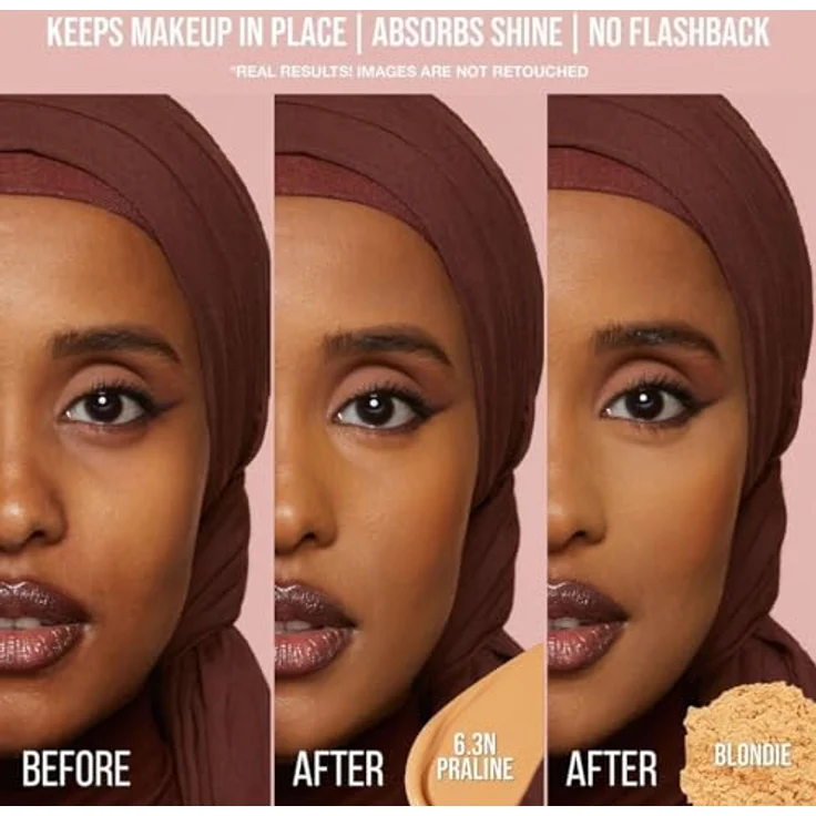 Huda Beauty Easy Bake Loose Powder, loser Puder für Damen, Farbton Blondie, 20 g, mattes Finish und Kontrolle über Talgproduktion – Bild 6