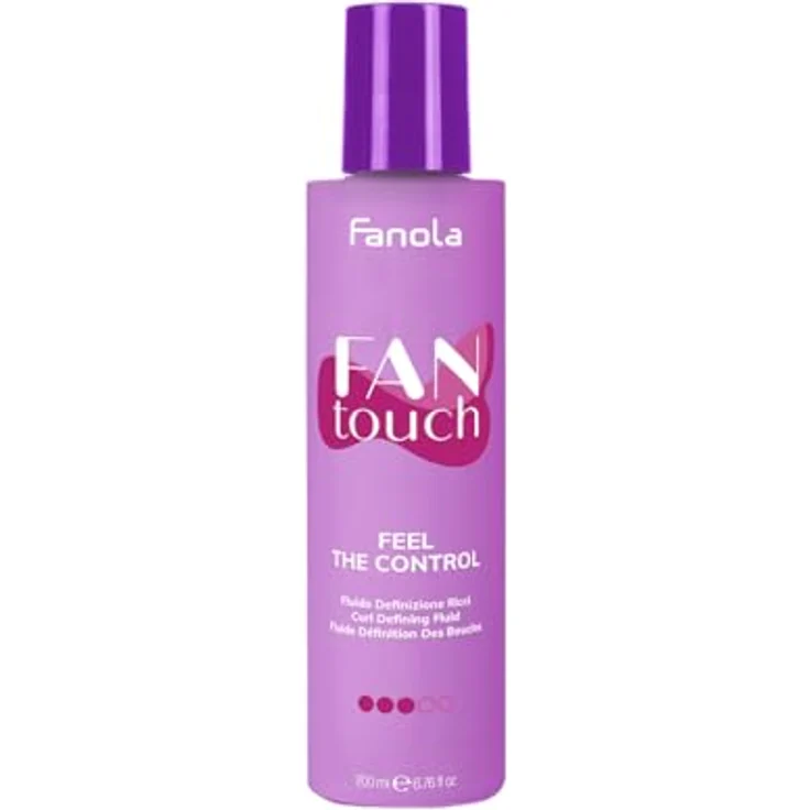 Fanola Fantouch Fluid Definition Locken, 200 ml - Glänzendes Haar und wirksame antistatische Wirkung, Befestigung: 3