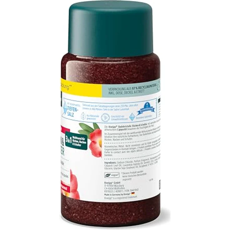 Kneipp Badekristalle Rücken & Schulter - mit Teufelskralle Extrakt - wohltuend, wärmend, entspannend - 600g – Bild 2