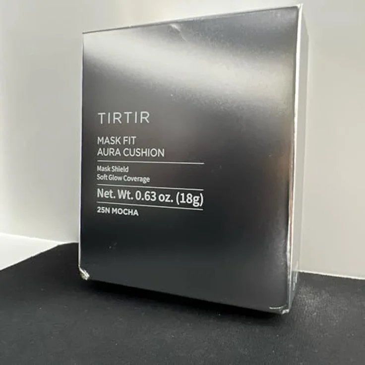 TIRTIR Mask Fit Aura Cushion, feuchtigkeitsspendendes Make-up im Schwamm zur Verjüngung der Gesichtshaut, Farbton 25N Mocha, 18 g – Bild 7