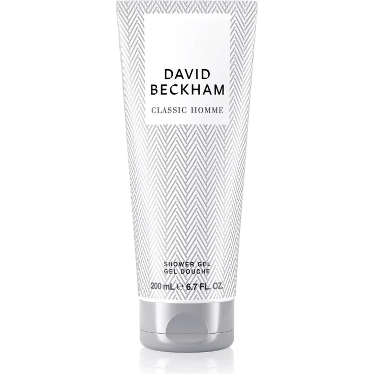 David Beckham Classic Homme, Parfümiertes Duschgel für Herren, 200 ml - Feuchtigkeitsspendend, erfrischend und reinigend