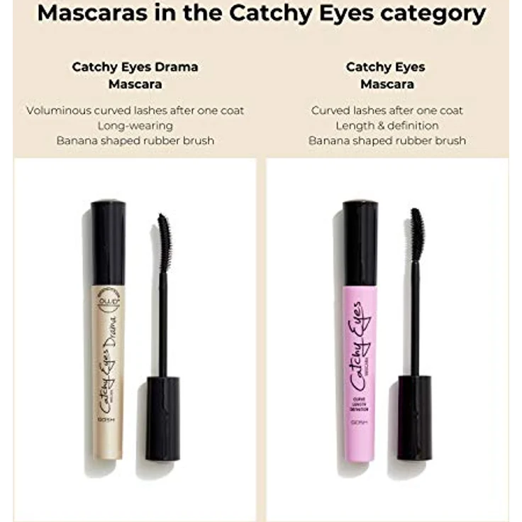 Catchy Eyes Wimperntusche Waterproof #001-Black 8 ml – Bild 6