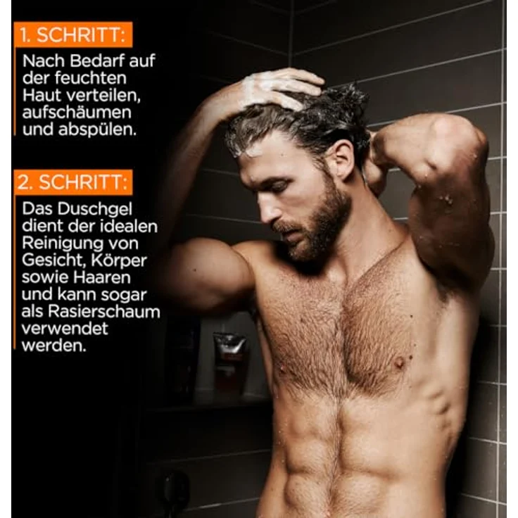 L'Oréal Men Expert Hydra Energy Duschgel und Shampoo für Männer, 1 x 1000 ml, holzig-frischer Duft, belebende Formel mit Taurin, recyceltes Plastik – Bild 5