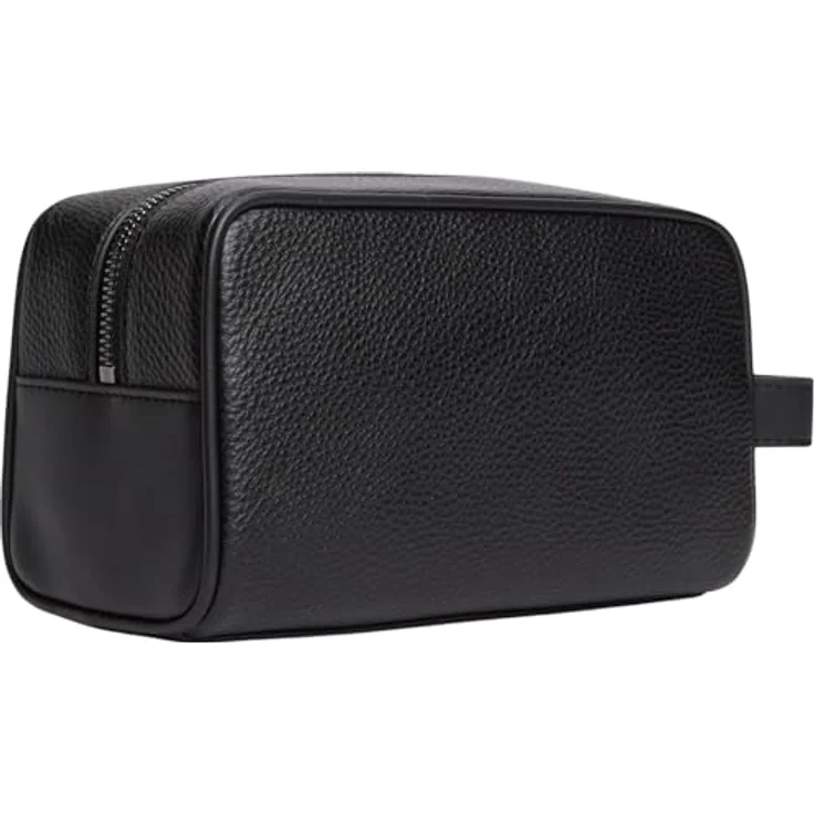 Tommy Hilfiger TH Central Kulturbeutel, 21 cm, schwarz, 100% Polyurethan – Bild 2