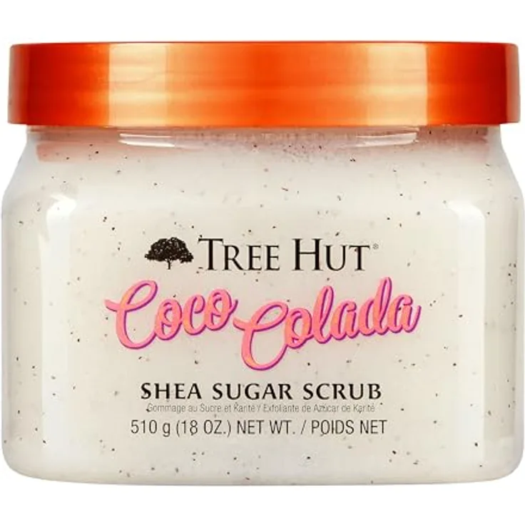 Tree Hut Coco Colada Gesichts-Reinigungsmilch, 510g Peeling mit Shea Butter und Zucker, feuchtigkeitsspendend und aufhellend