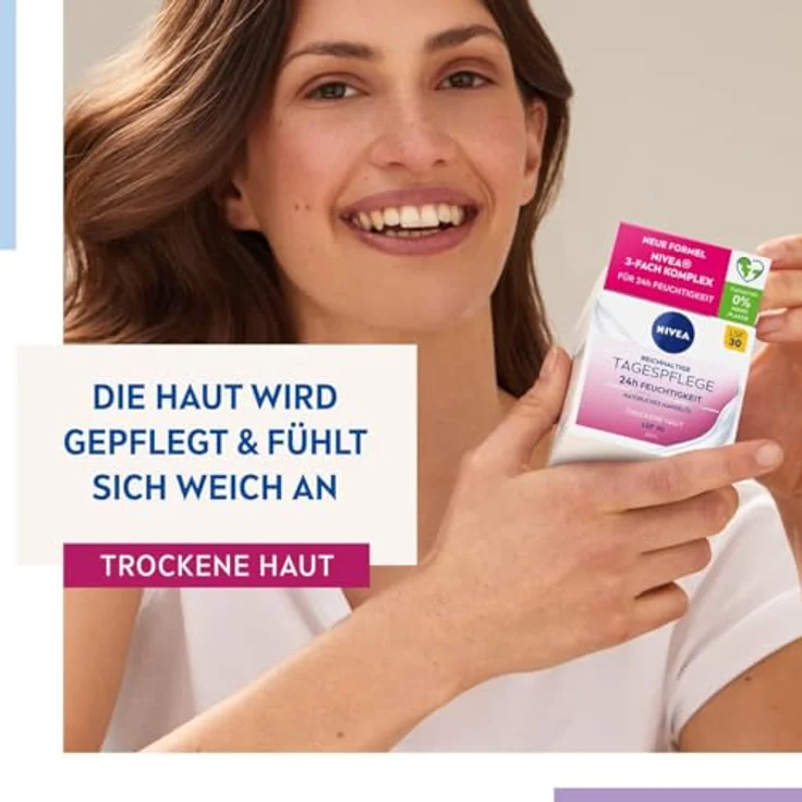 NIVEA Reichhaltige Tagespflege Natürliches Mandelöl LSF 30 Tagescreme 50 ml – Bild 5