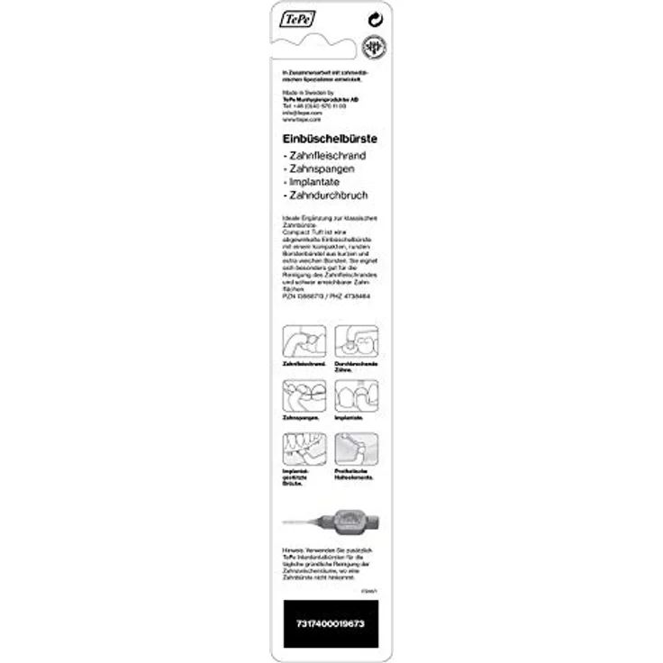 TEPE Compact Tuft Einbüschelbürste Zahnbürste 1 Stück - Preisvergleich – Bild 2