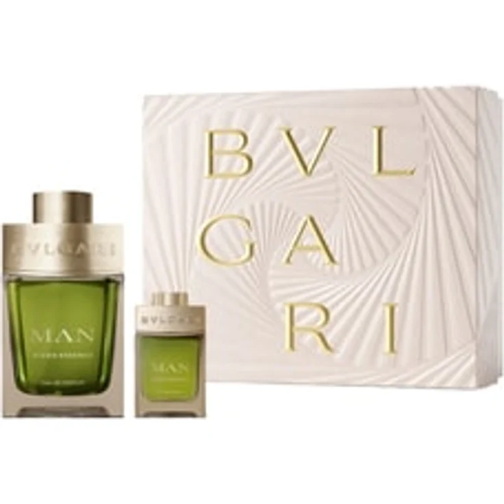 BVLGARI Man Wood Essence Spring Set, Herren-Duftset mit 100 ml Eau de Parfum und 15 ml Miniatur, inspiriert von der Kraft des Holzes