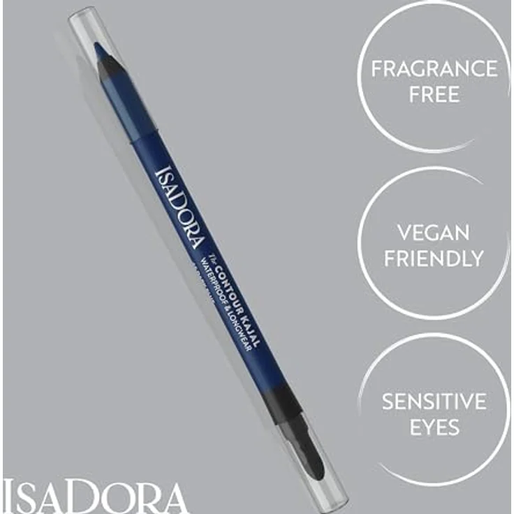 IsaDora Contour Kajal Kajal Eye Liner, wasserfester Eyeliner in 66 Dark Blue, 1,2 g – Bild 4