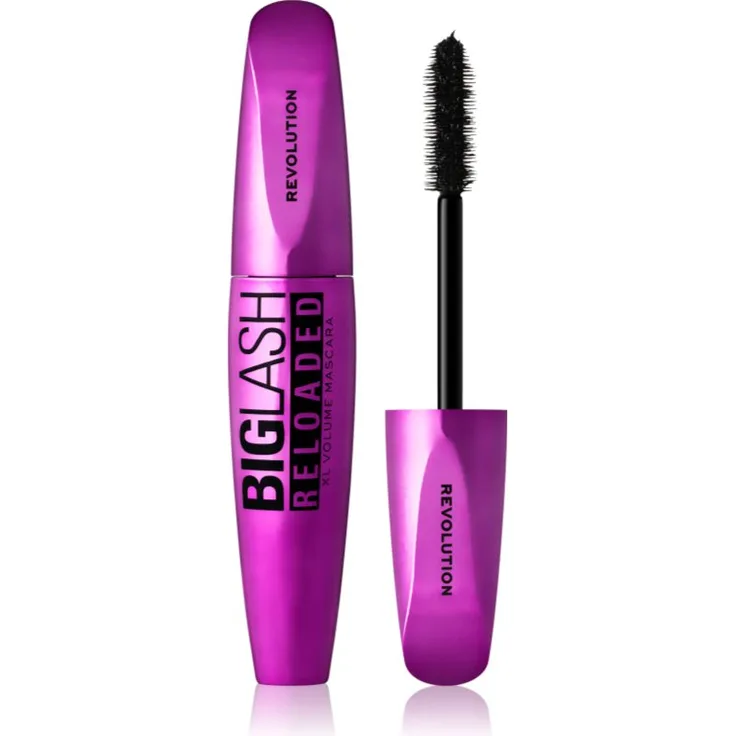 Makeup Revolution Big Lash Reloaded Mascara für XXL-Volumen, Farbe Schwarz, 8 ml