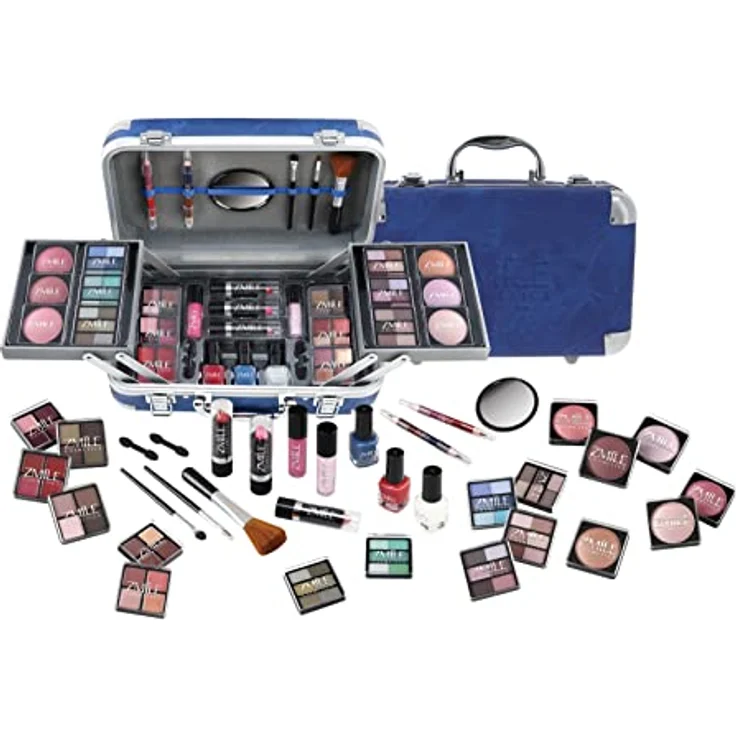 Schminkkoffer Traveller Blue Set 82-teilig – Bild 2