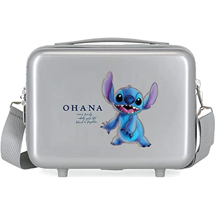 Disney 100 Stitch Adaptable Kulturbeutel, Grau, 29 x 21 x 15 cm, starres ABS, 9,14 l, 0,63 kg