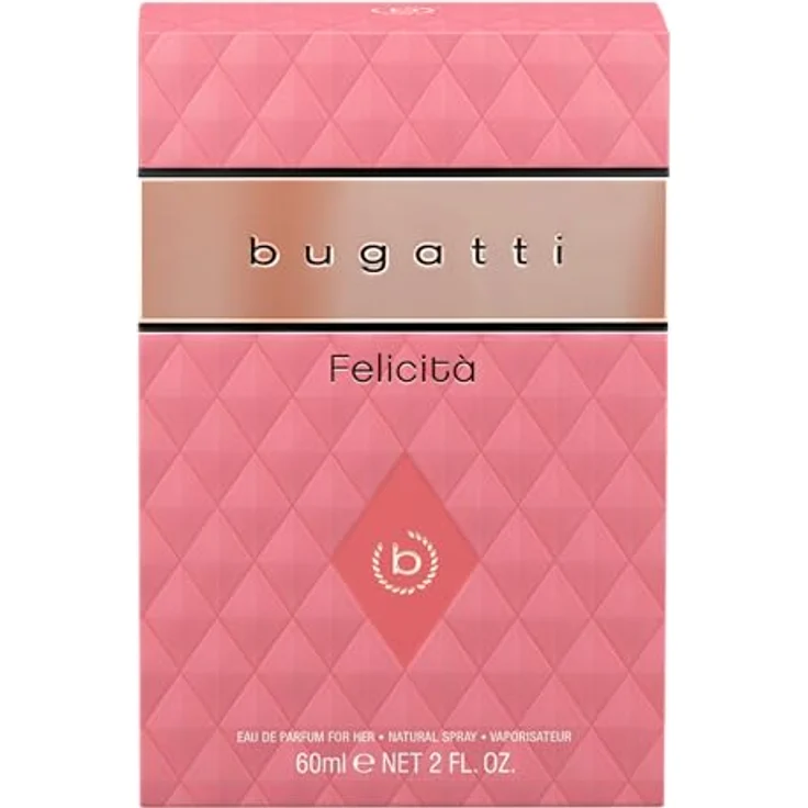 bugatti Parfüm Damen Felicità Rosa EdP 60ml I Florales Damen Parfüm mit Bergamotte, Rose, Macadamia, Moschus & Sandelholz – Bild 3