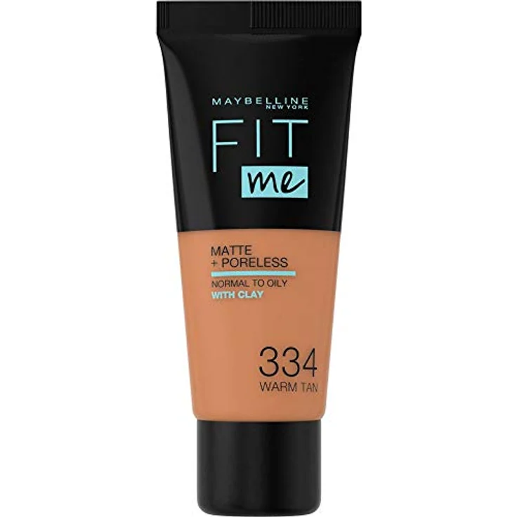 MAYBELLINE New York Fit me Matte und Poreless Make-up, Nr. 334 Warm Tan, 30 ml – Bild 1