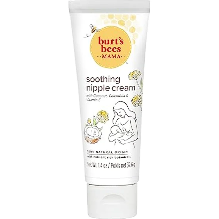 Burt's Bees® Mama Beruhigende Creme für die Brustwarzen mit Kokosnuss, Calendula und Vitamin E, 100 % natürlichen Ursprungs, 1,4 Unzen – Bild 1