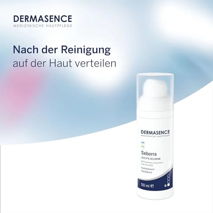 DERMASENCE Seborra Leichte Gelcreme, 50 ml - Feuchtigkeitsspendende Hautpflege für fettige oder Mischhaut - ideal als Make-up-Grundlage - mit Avocadoöl – Bild 5