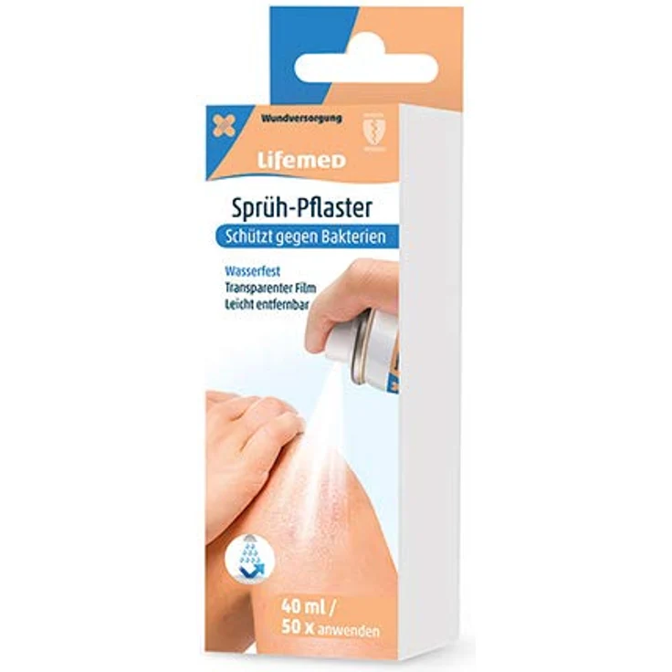 Lifemed - Sprüh-Pflaster 40 ml - Schützt Wunden Mit Einem Transparenten Film (1 Stück) – Bild 1