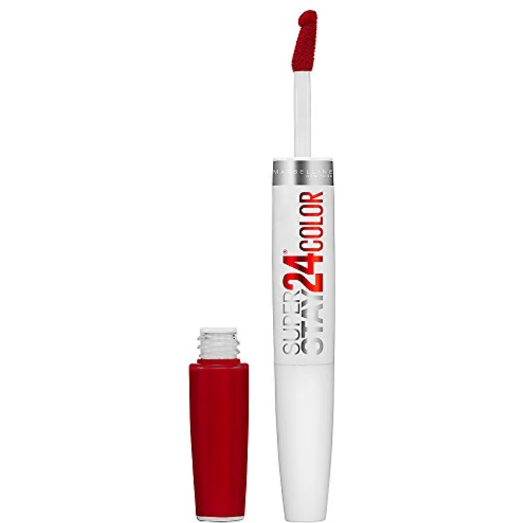 MAYBELLINE New York Lippenstift, Super Stay 24H, Flüssig und langanhaltend, Nr. 560 Roter Alarm, 5 g (1er Pack) – Bild 1