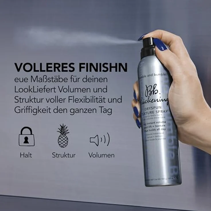 Bumble and bumble Thickening Dryspun Spray, Volumenspray für Damen, 60 ml - maximales Haarvolumen ohne Klebeeffekt – Bild 7