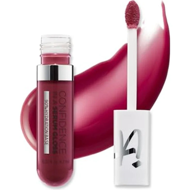 IT Cosmetics Confidence in a Serum Gloss, feuchtigkeitsspendender Lipgloss mit Hyaluronsäure und hochglänzender Finish, 6,7 ml – Bild 1