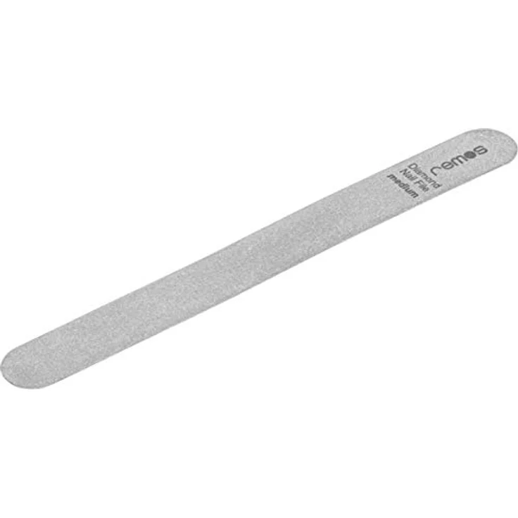 remos professional body care REMOS Diamant Nagelfeile "Flexi", rostfreie Edelstahlfeile 130x18x0.5mm, doppelseitig (MEDIUM/SUPERFEIN) – Bild 1