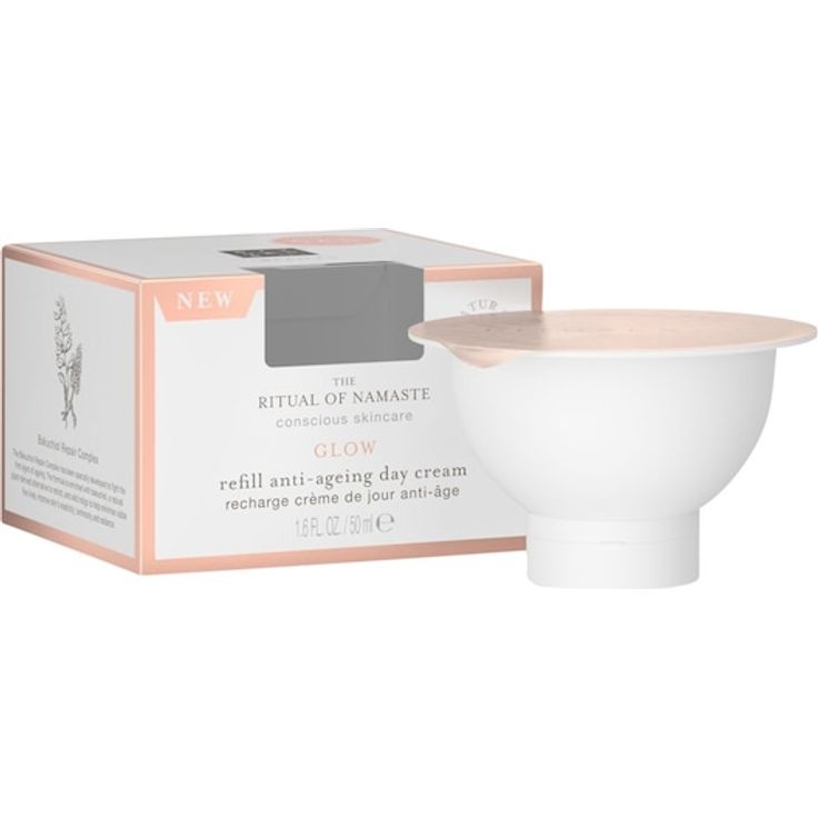 RITUALS The Ritual Of Namaste Glow Anti-Ageing Day Cream, Tagescreme für Damen mit Bakuchiol, 50 ml