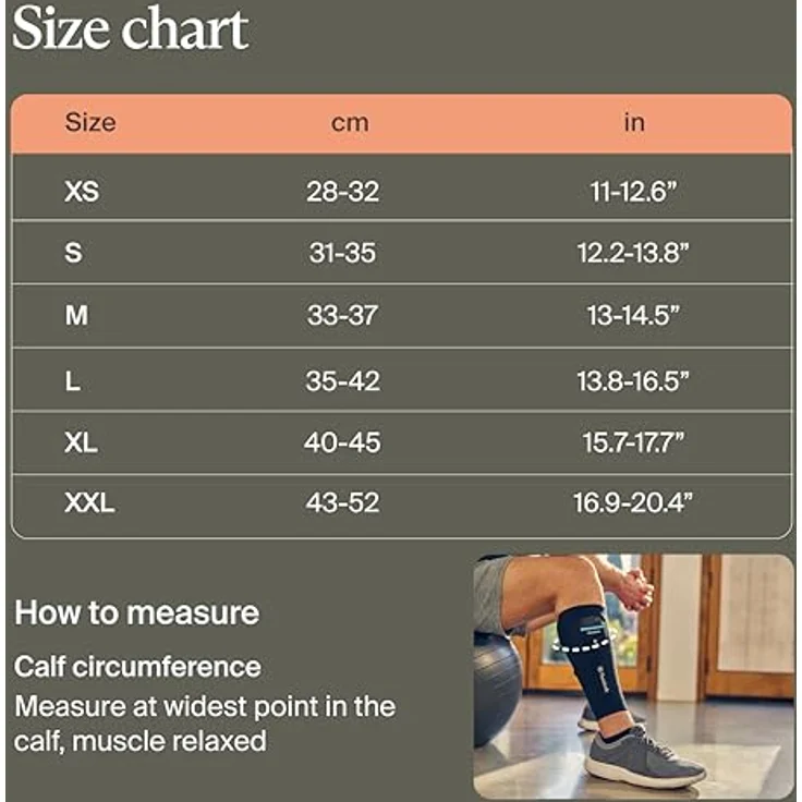 Theragun, Massagegerät, RecoveryPulse - Calf Sleeve (Wade) - XL – Bild 9