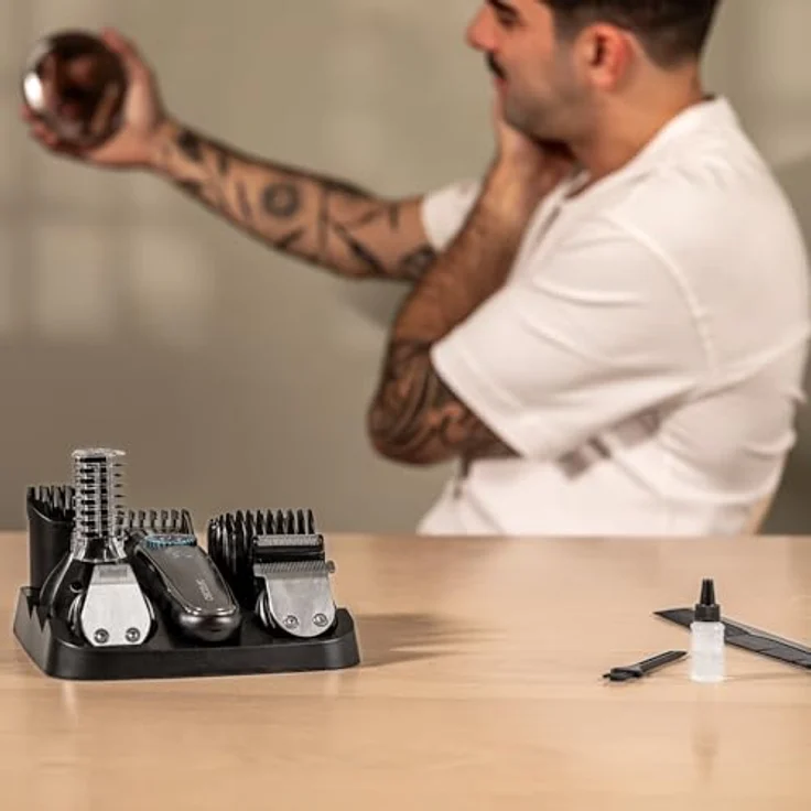 Cecotec Barbero Precisioncare, Multigrooming Trimmer mit 5 Längenschritten, kabellos, nass- und trockenanwendbar, Schwarz – Bild 2