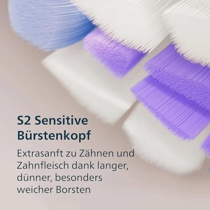 Philips Sonicare 6100 HX7403/07, Wiederaufladbare Schallzahnbürste für Erwachsene, 31.000 Bewegungen/Minute, Drucksensor, Blau, mit Reiseetui – Bild 8